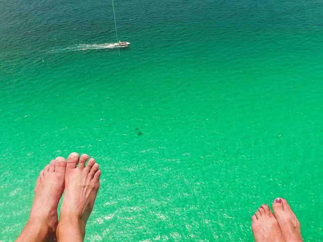 sightseeing on parasail cruise